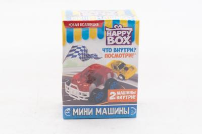 Фигурка и Карамель Happy Box Мини машины 18 гр