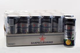 Напиток безалкогольный газированный с соком апельсина Чино без сахара Sanpellegrino 330 мл ж/б