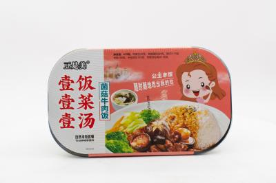 Рис саморазогревающийся Lei Qia с говядиной и грибами 419 гр