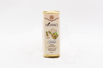 Дубайский шоколад белый NICARAO (Россия) 100г