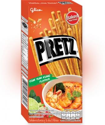 Хлебные палочки "Pretz" со вкусом Том Ям 23 гр